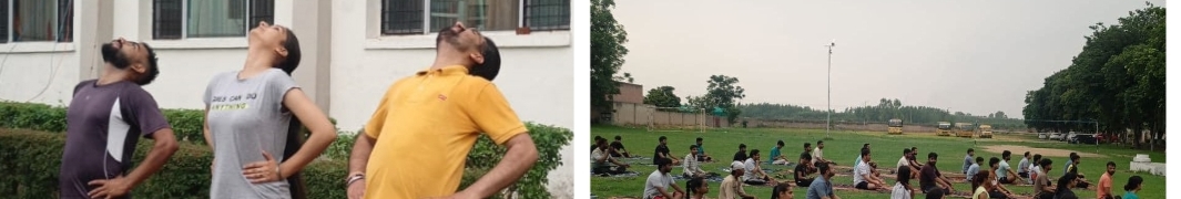 International Yoga Day celebrated at Rayat Bahra Institute of Pharmacy.